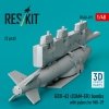 RESKIT RS48-0491 GBU-62 (JDAM-ER) bombs with pylons for MiG-29 Fulcrum (2 pcs) (3D Printed) 1/48